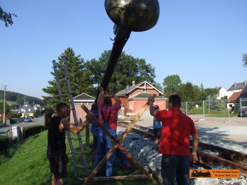 Die Pilzlampe wird gestellt.