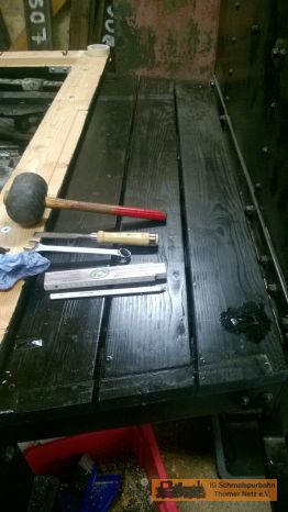 Die erste der beiden B&uuml;hnen ist begonnen.