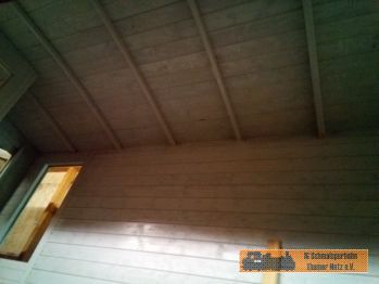 Fertig ist die Dachschalung!