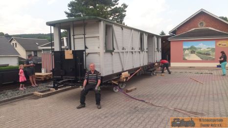 Geschafft, der Packwagen ist bereit.