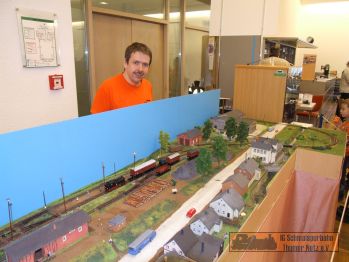 Der Sven an unserer H0e vom Wilischthal.