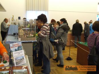 Der Dioramenbauer Dieter Klohs hat auch dieses Jahr den optimalen Standort f�r seine feinen Arbeiten bekommen.