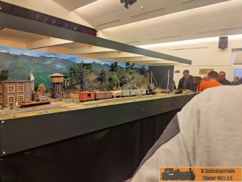 Die 0n30 Modulanlage im modernen Lasercutrahmen.