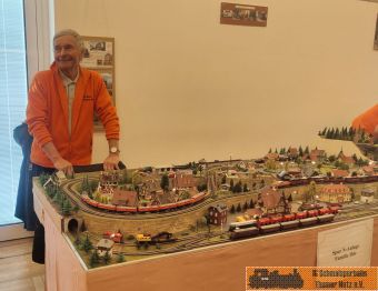 Unser Dieter an einer weiteren Spur N-Anlage.