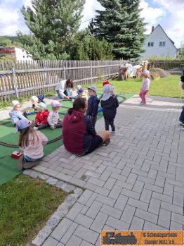 Die Gartenbahn macht am meisten Spa&szlig;!