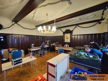 Der Aufbau erfolgte am 3. Advent.