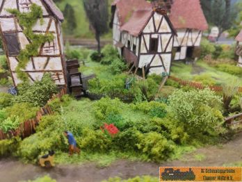 Eine sehr liebe voll und sch�n gestaltete H0-Anlage.