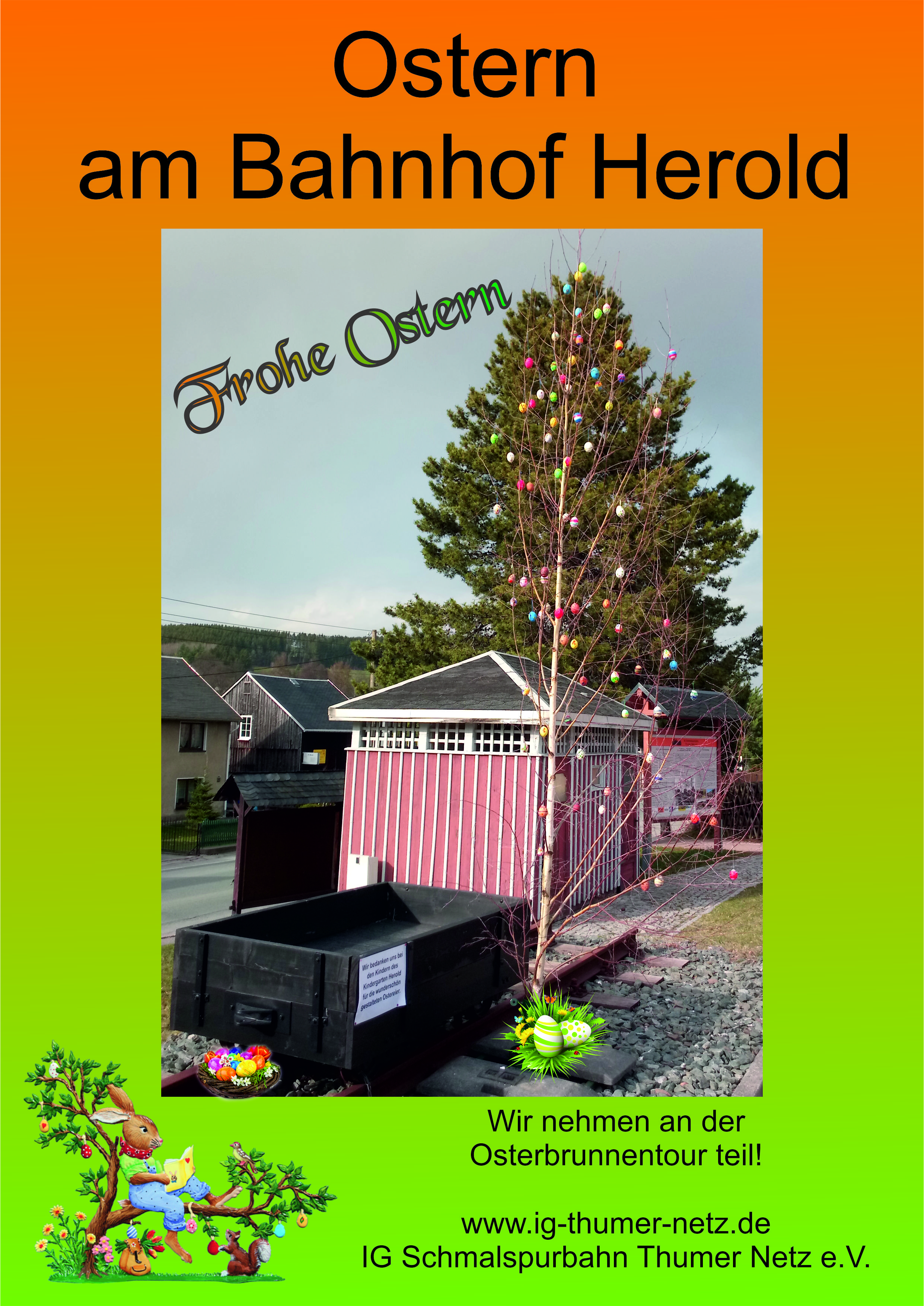 Ostern am Bahnhof Herold Ostern am Bahnhof Herold